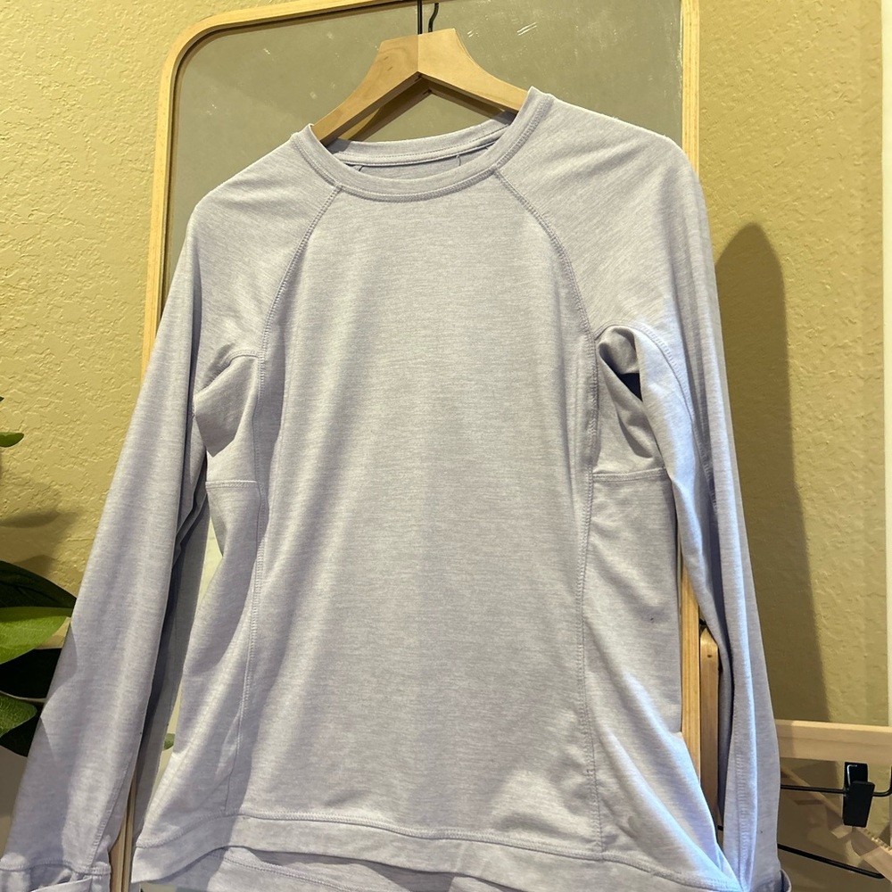 Light Gray Long Sleeve Top